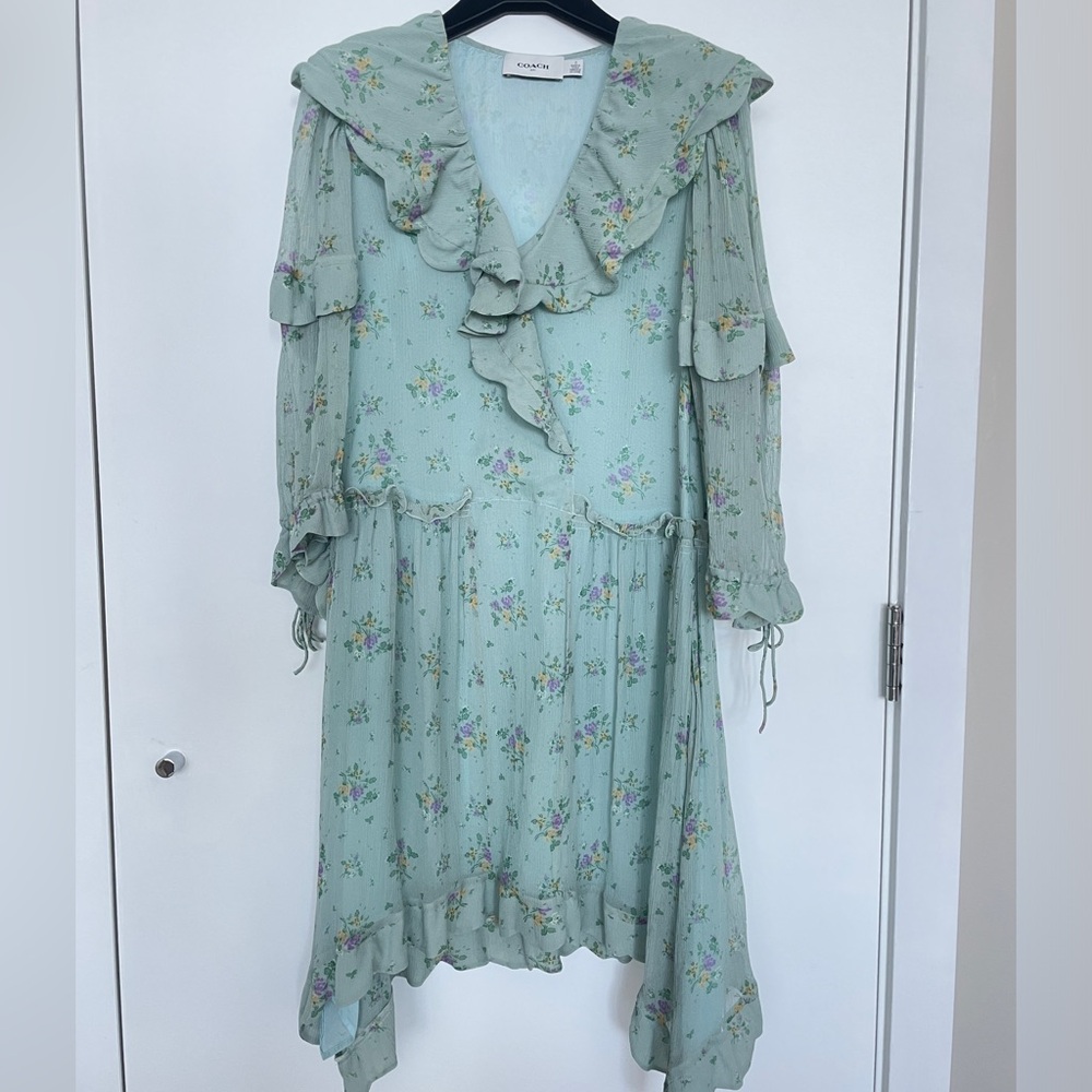 Coach silk foral print dress Prairie Bouquet Print Dress